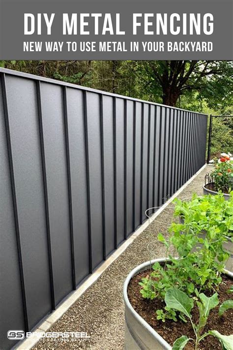 diy sheet metal fence|using corrugated metal for fencing.